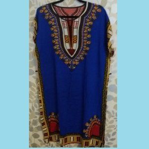 Blue Beach Kaftan Dress Tunic / Bathing Suit Cover Up / New! (2/$60❤️)